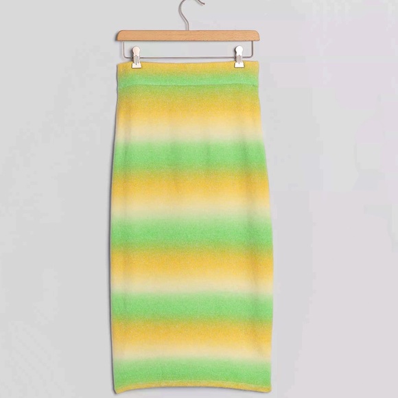 Anthropologie Ombre Knit Midi Skirt - Picture 2 of 6